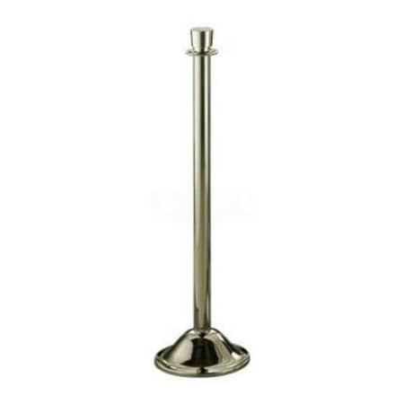 Lavi Industries Traditional Portable Stanchion, 40.25"H Polished Brass Post 00-2020